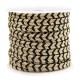 Macramé draad gevlochten 4mm Gold-black